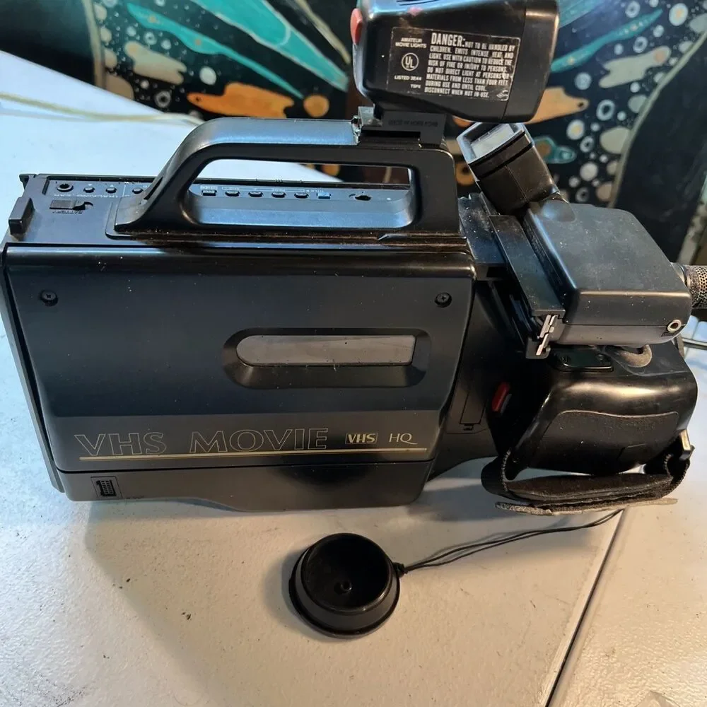 Vintage Sears VHS Camcorder with case and accessories. NO BATTERY